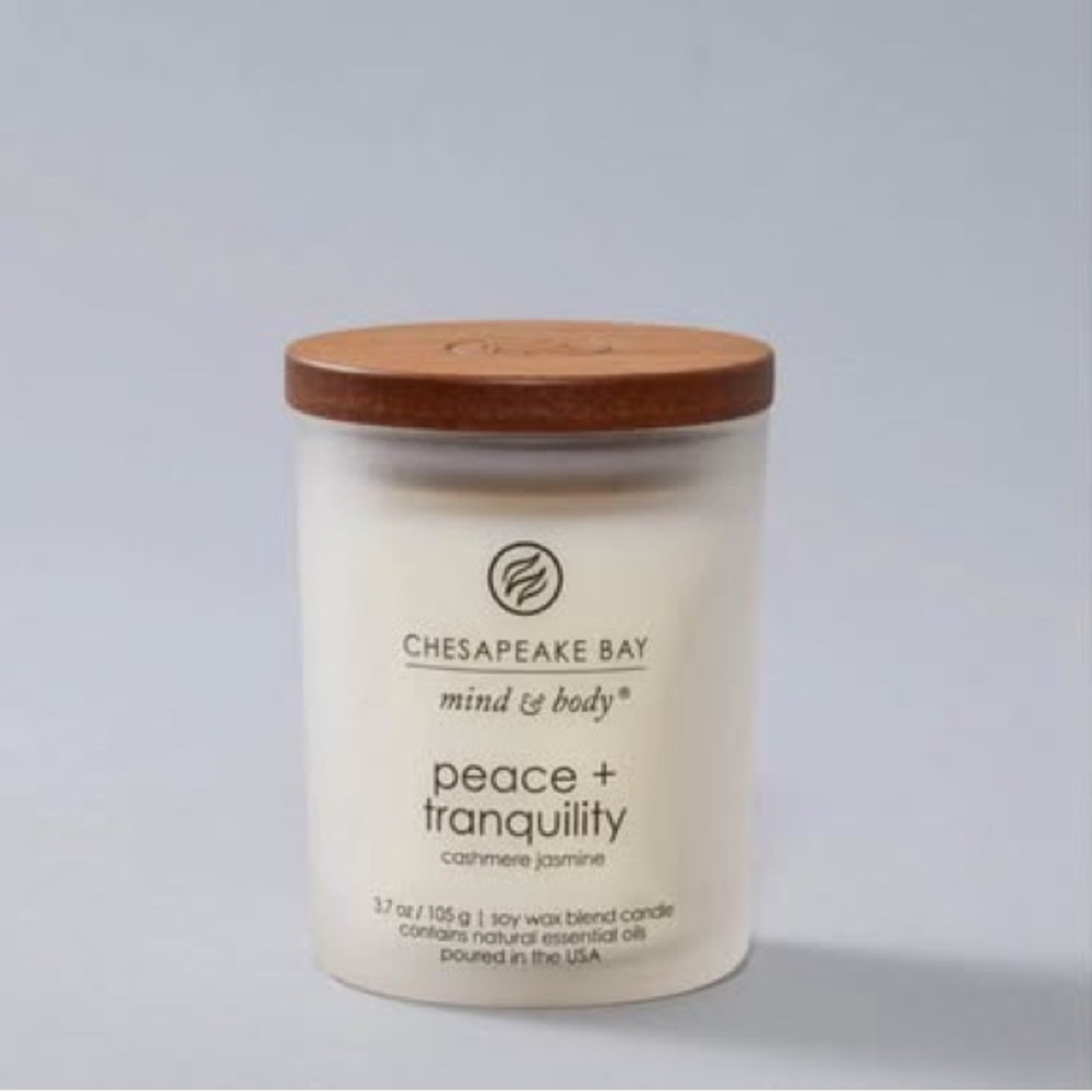 Chesapeake Bay mind & body candle “Peace + Tranquility “ 3.7 oz